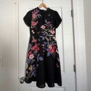 ‼️SALE‼️Black floral dress